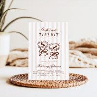 Bride in a Tini Bit Rustic Stripes Bridal Shower