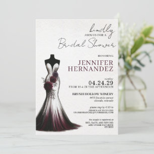 Bride in Bloom Dahlia Bridal Shower Invitation