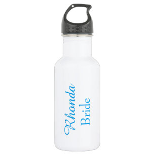 Bride in blue 532 ml water bottle