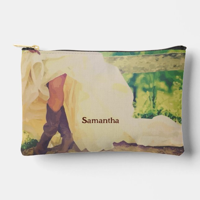 Bride in Boots Accessory Pouch (Front)