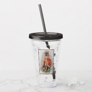 Bride in Red at Chinese Wedding in Shanghai Acrylic Tumbler