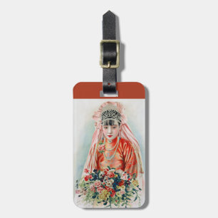 Bride in Red at Chinese Wedding in Shanghai Luggage Tag