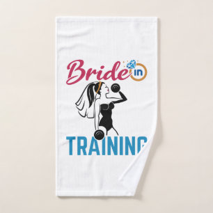 Bride in Training Wedding Workout Hand Towel