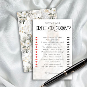 Bride in Wedding Gown Bridal Shower Game