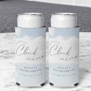 Bride Is On Cloud 9 Bachelorette Favours Seltzer Can Cooler