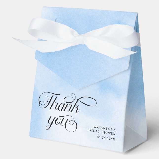 Bride Is On Cloud Nine Bridal Shower Thank You Favour Box (Front)