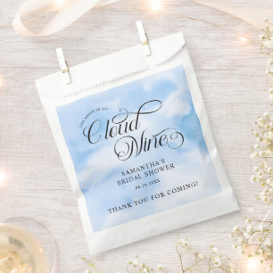 Bride Is On Cloud Nine Bridal Shower Welcome Favour Bags