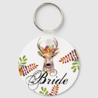 Bride Key Chain boho deer Buck Head Browning Bohem