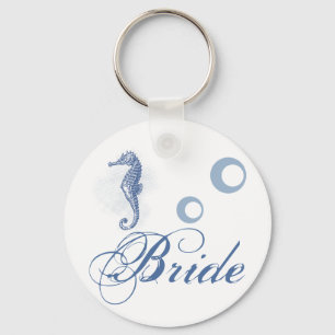 Bride Key Chain Seahorse Sea Ocean Beach
