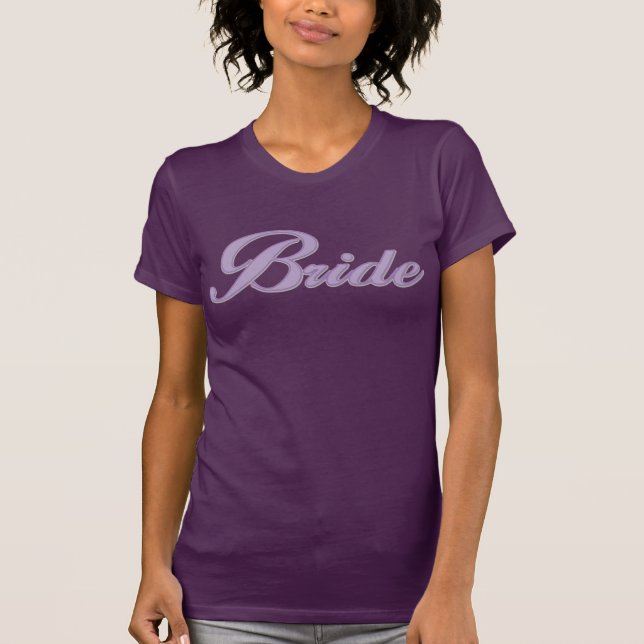 Bride-Lavender T-Shirt (Front)