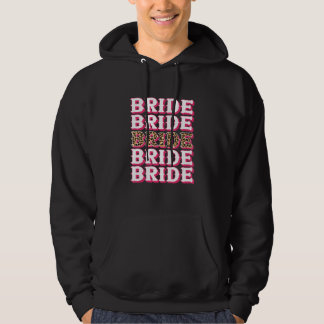 Bride Leopard Rodeo Cowgirl Bachelorette Party Wed Hoodie