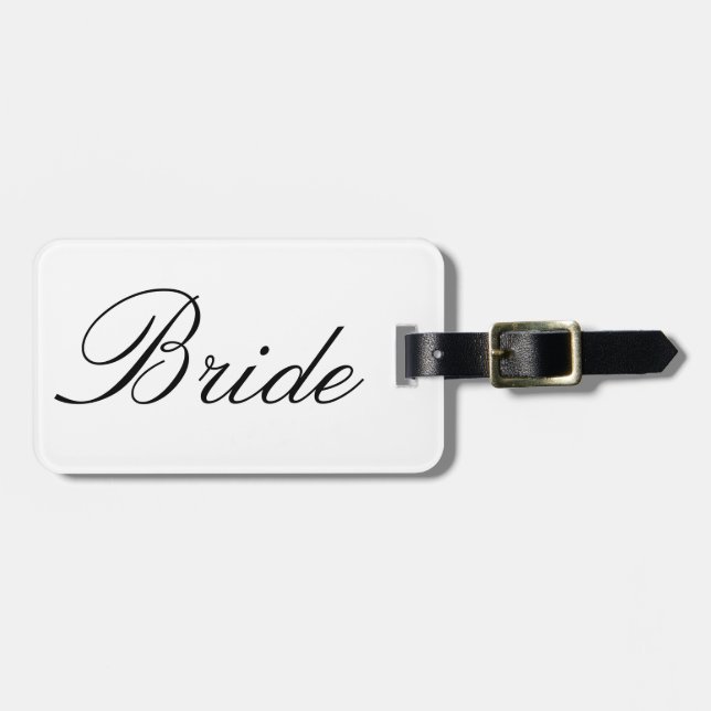 Bride Luggage Tag (Front Horizontal)