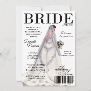 Bride Magazine Modern Bridal Shower Invitations
