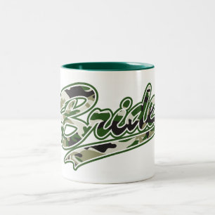Bride/Military Green Camouflage Two-Tone Coffee Mug