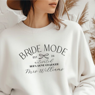 Bride Mode Activated Bridal Bach Party Tri-Blend Shirt