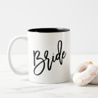 Bride Modern Chic Script in Black