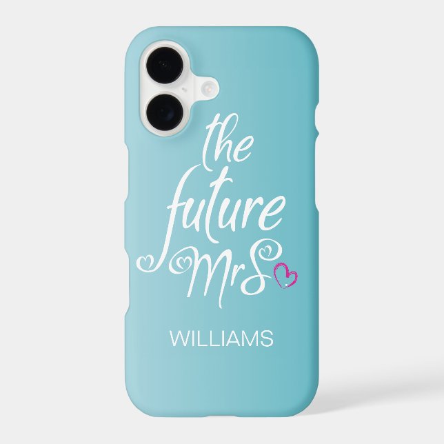 Bride Modern Trendy Surname future mrs (Back)