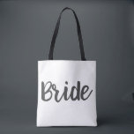 Bride Monogram Custom Wedding Tote Bag<br><div class="desc">Personalise with your name or not.</div>