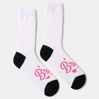 Bride Neon Pink Socks