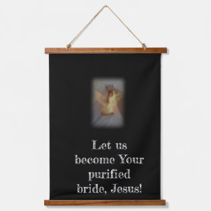 Bride of Christ Wood Topped Wall Tapestry