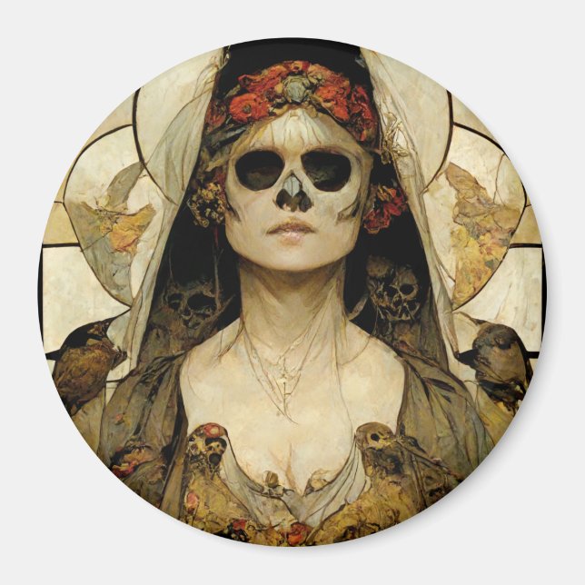 Bride Of Death Gothic Horror Magnet (Front)