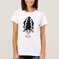 Bride of Frankenstein Baby Doll T-shirt