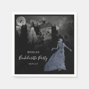 Bride of Frankenstein Bachelorette Halloween  Napkin