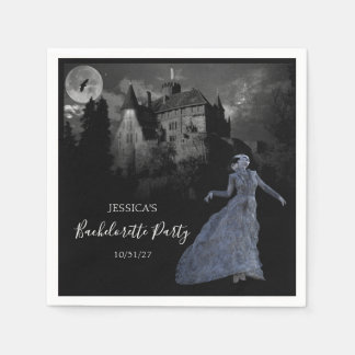 Bride of Frankenstein Bachelorette Halloween  Napkin