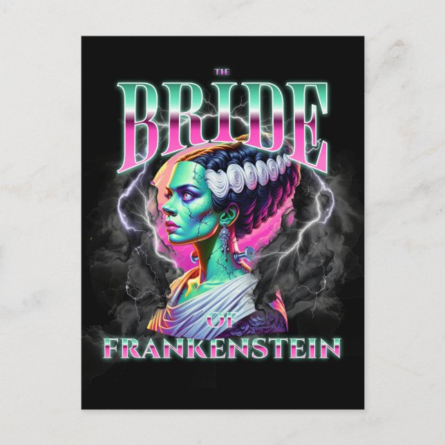 Bride of Frankenstein Bootleg Style Postcard (Front)