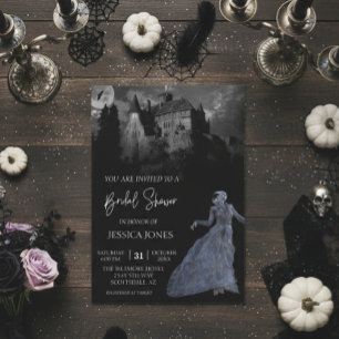 Bride of Frankenstein Bridal Shower Halloween Invitation