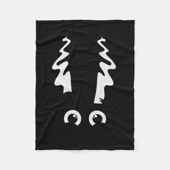 Bride Of Frankenstein Cute Monster Halloween Costu Fleece Blanket (Front)