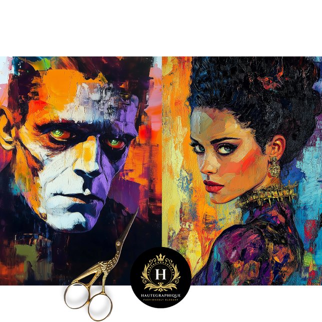 Bride of Frankenstein Decoupage  Tissue Paper (Creator Uploaded)