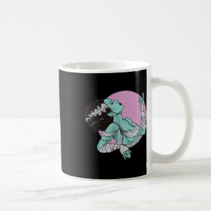 Bride Of Frankenstein Halloween Retro Pink  Coffee Mug