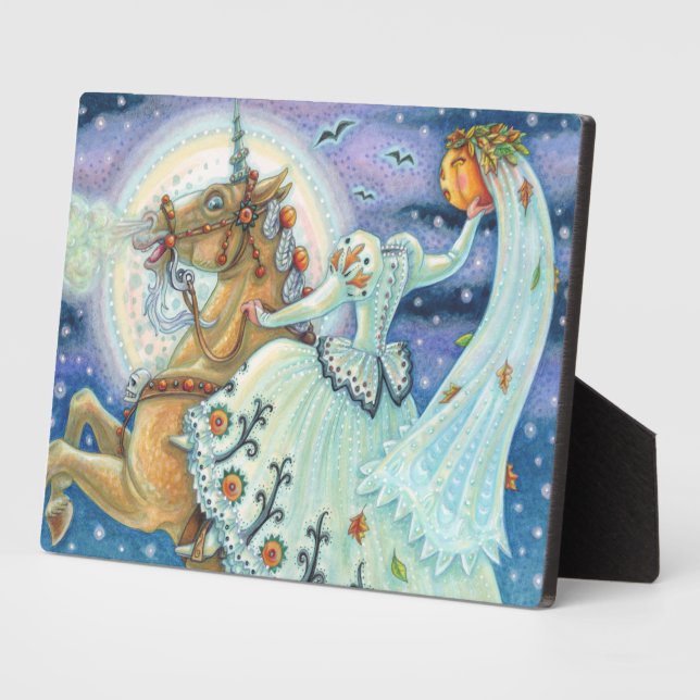 BRIDE OF SLEEPY HOLLOW, HEADLESS HORSEMAN PALOMINO PLAQUE (Side)