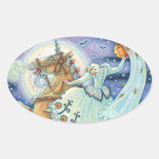BRIDE OF SLEEPY HOLLOW, UNICORN STICKERS SHEET (Front)