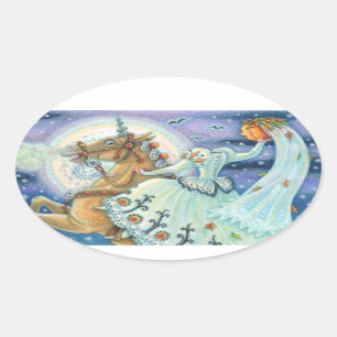 BRIDE OF SLEEPY HOLLOW, UNICORN STICKERS SHEET