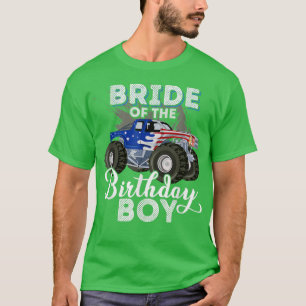 Bride of the Birthday Boy Matching Truck Birthday T-Shirt