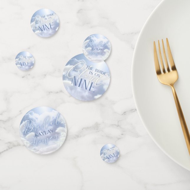 Bride on Cloud Nine 9 | Pampas, Clouds, Blue Sky Confetti (Group)