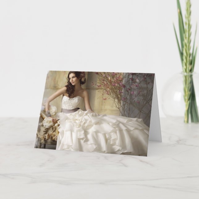 Bride on her Wedding Day Card (Front)