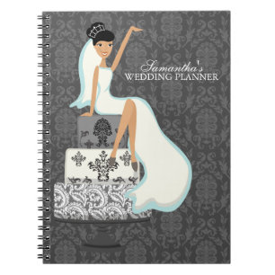 Bride on Wedding Cake Spiral Notebook
