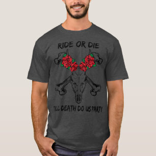 Bride Or Die Babe Gothic Witchy Halloween Tarot Ba T-Shirt