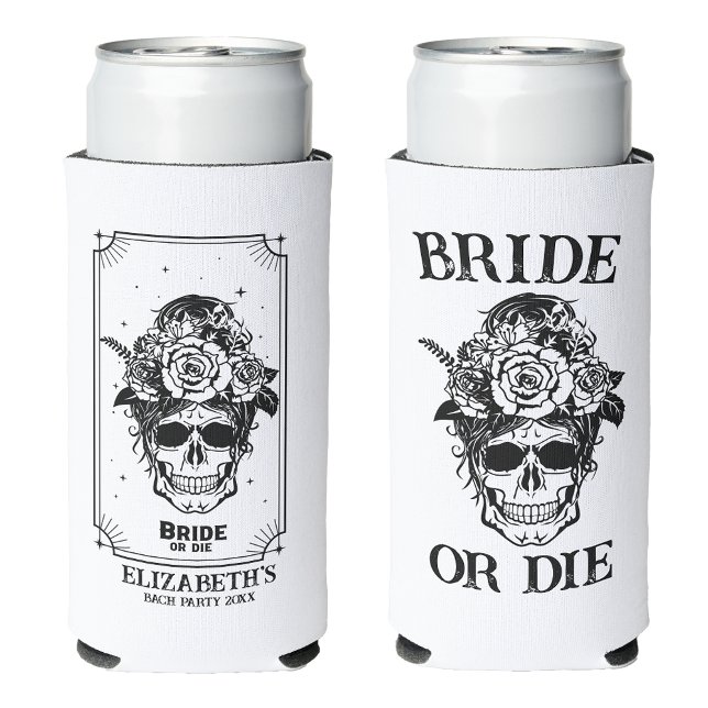 Bride or Die Bachelorette Party Customised Bridal Seltzer Can Cooler (Creator Uploaded)
