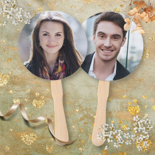 Bride or Groom Photo Mr Mrs Wedding Game Hand Fan