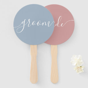 Bride or Groom Wedding Game Hand Fan
