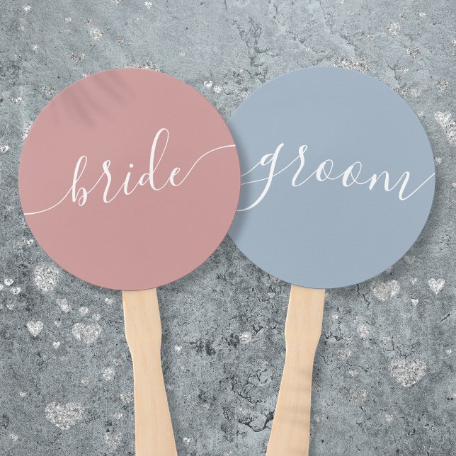 Bride or Groom Wedding Game Hand Fan (Bride or Groom Wedding Game Hand Fan)