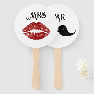 Bride or Groom Wedding Games  Hand Fan