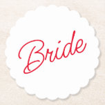 Bride Paper Coaster<br><div class="desc">Bride Paper Coaster.</div>