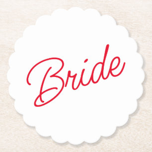 Bride Paper Coaster