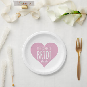 Bride Paper Plates Wedding Party Decoration