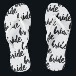 Bride Pattern Wedding Jandals<br><div class="desc">Bride patterned wedding/honeymoon flip flops.</div>